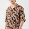 Men Printed Relaxed Fit Multi Coloured Half Sleeve Shirt